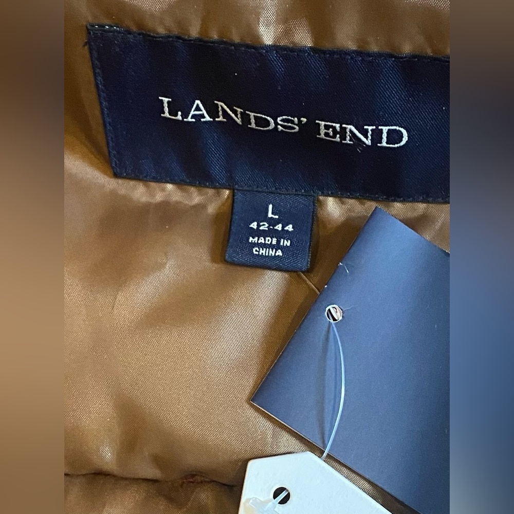 🔥 SALE 🔥 Men’s Lands’ End Puffer Jacket Size Large ( 42-44 ) - Picture 8 of 9